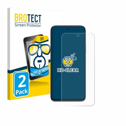 BROTECT - Screenprotector voor realme Narzo 90X - Folie Beschermfolie transparant 2 Stuks
