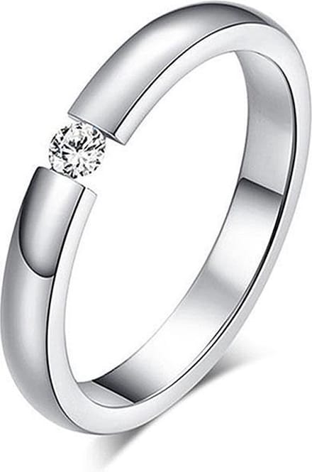 Montebello Ring Bacopa - 316L Staal - Trouw - 3mm - Maat 56-17.8mm