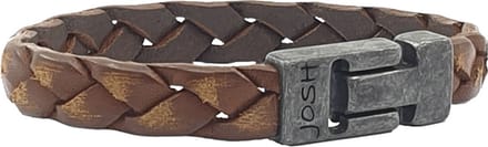 JOSH Heren Leren Armband Cognac | 24902-BRA