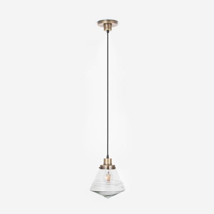 Hanglamp aan snoer Luxe School Small Helder 20's Brons - Art Deco Trade