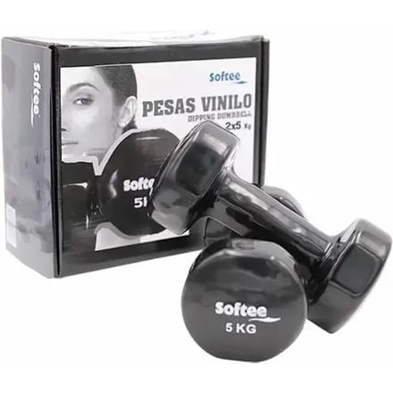 Vinyl Halters Set Softee Black 5 Kg