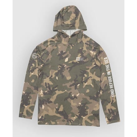 Salty Crew Mariner Hood Tech Longsleeve Lycra groen