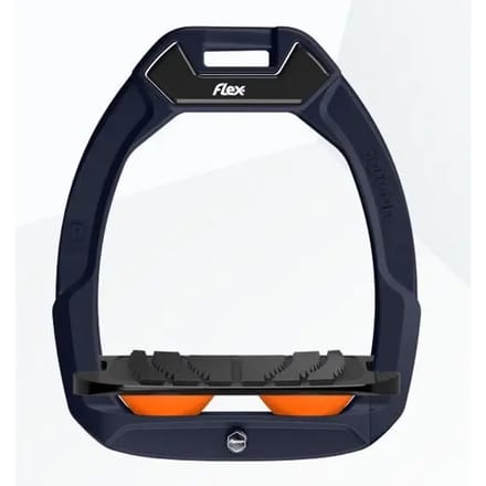 Veiligheidsstijgbeugels Rijdend Korte Grip Groen/Zwart/Oranje Flex-On Safe-On