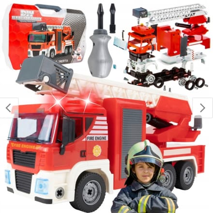 Playos® - Bouwset Auto - Rood - 95 Delig - STEM Speelgoed - Educatief - Technisch Speelgoed - Bouwen - Constructiespeelgoed