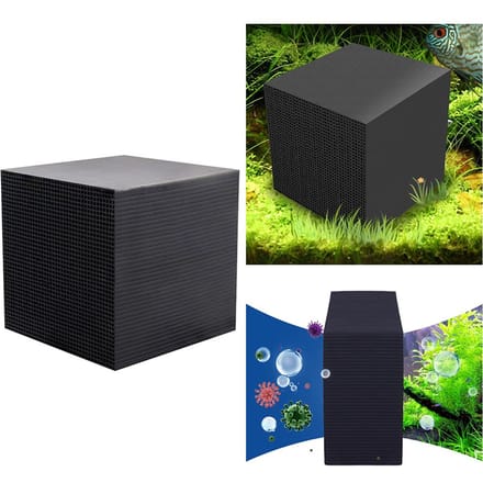 Waterzuiveraar Cube Aquariumfilter Eco-Aquariumfilter Ultrasterk 10X10X10CM zwart