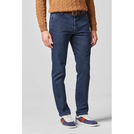 Meyer Jeans Bonn Super-Stretch Denim Blue Stone / male