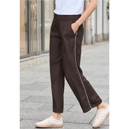 Wide Legs culottes in een Loose Fit met biezen