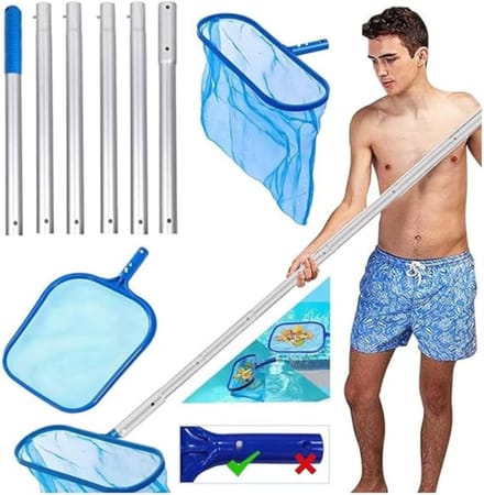 RWB® Zwembad schepnet - Schepnet - Zwembad Net - Blauw - ‎15cm x 15cm x 2cm