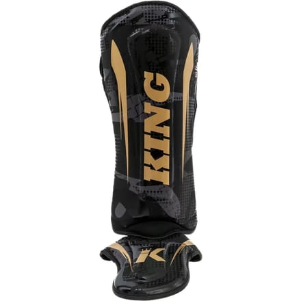 King Pro Boxing Shogun Series 2 Kickboks Scheenbeschermers Camo Goud