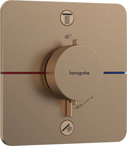 Hansgrohe ShowerSelect Comfort E Thermostaat - inbouw - 2 functies - geborsteld brons