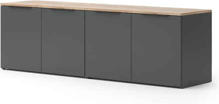 Vicco Wido Wandmeubel – 2 delen Antraciet