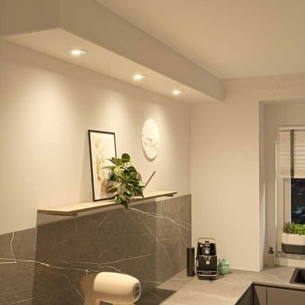 HOFTRONIC Afdekring voor Lugo LED Inbouwspot - 123 mm - Wit