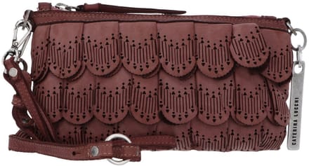 CATERINA LUCCHI Leren schoudertas Loretta Pochette Rosa oud roze