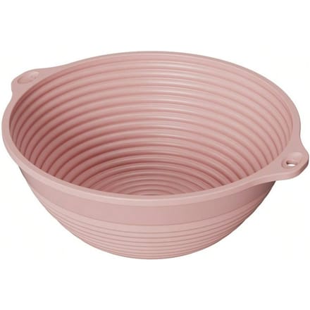 Panier de Fermentation en Silicone, Bol de Fermentation de Pâte pour Cuisson au Four, Panier de Fermentation de Pain Pliable Haute Température Grande Capacité rose
