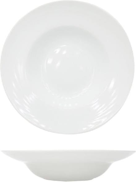 GROOT PASTABORD WIT D19 -30 X H6CM - porselein - set van 4