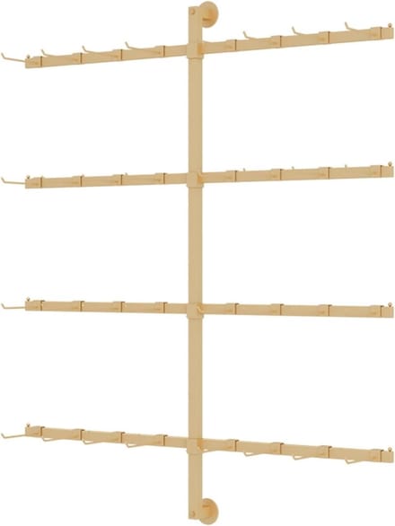 Winkel Displayrek - Wandrek - Producten Presenteren - Verstelbaar Ontwerp - 80x100CM - Goud