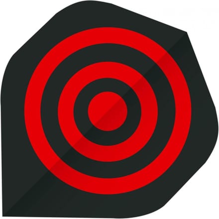Bull's - Flights Base Target A-standard 75 Micron Rood/zwart