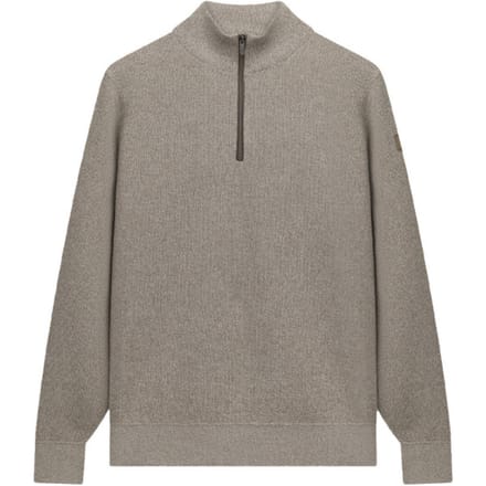 State Of Art Half Zip Trui Melange Beige - Maat M - Heren - Pullovers