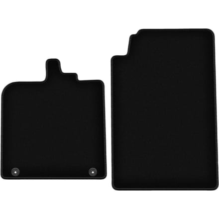 BASIC zwarte veloursmatten voor: Smart ForTwo II hatchback (2007-2014)