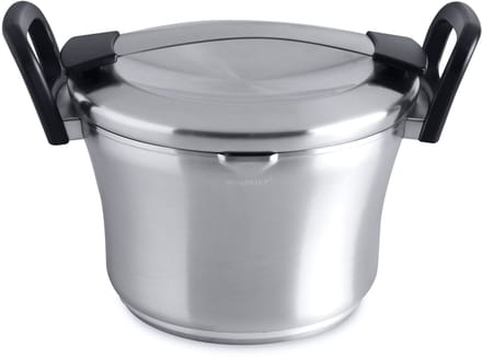 Kookpot met deksel zwart 24 cm - Zwart - PFAS-vrij