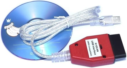 USB OBD2 K+DCAN Diagnosekabel met Schakelaar voor Auto Codering en PCM Programmering