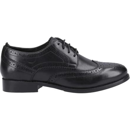 Hush Puppies Dames Natalia Leren Brogues (Zwart/Zwart)