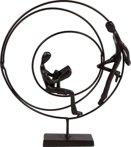 Van Manen Sculptuur Relaxing 20x3,5x23,5 Cm Metaal