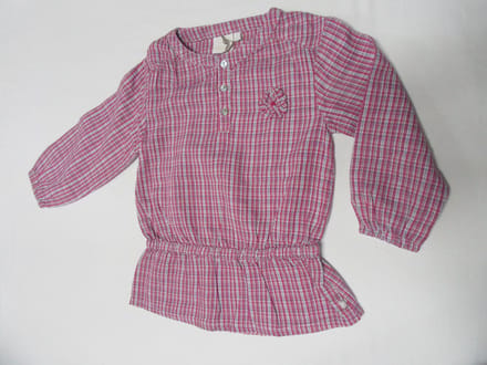 noukie's , meisje , bloesje lange mouw , geruit , 3 jaar 98