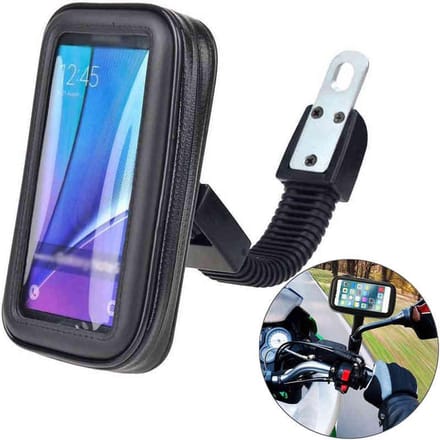 Opline Telefoonhouder motor - mobiel houder scooter - waterdicht - 360° rotatie
