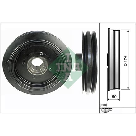 Schaeffler Ina Riemschijf, krukas INA 544 0107 10