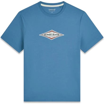 Guess Jeans Diamond T-shirt Met Korte Mouwen Blauw L Man