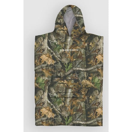 Ocean & Earth Youth Real Camo Hooded Surf Poncho camouflage
