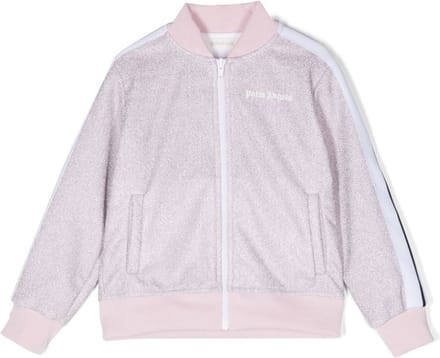 Palm Angels Trackvest met glitters - Roze - Maat 140