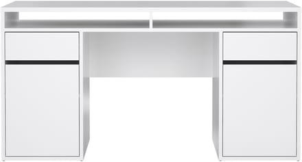 Giga Living Kantoorbureau Function Plus - Wit Hoogglans - 149x48x77cm