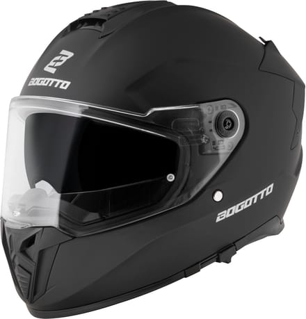 Bogotto FF122 SVK Solid Mat Zwart Integraalhelm - Helm