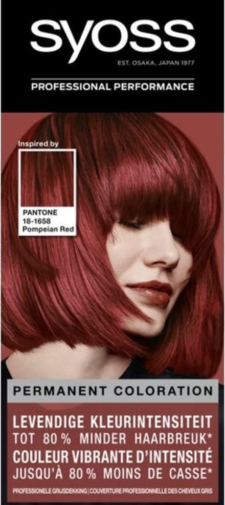Syoss - Haarverf - Pantone - 5-72 Pompeian Red - 1 Haarkleuring