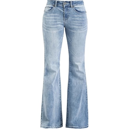 R.E.D. Rock-Engineered Design Lichtblauwe bootcut jeans met uitlopende en lichte wash - Dames - W27L32
