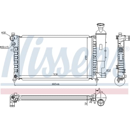 Radiator, motorkoeling NISSENS 61347