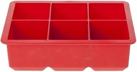 Cosy & Trendy ijsblokjes vorm 6 kubussen - Rood