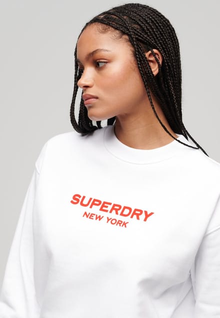 Superdry - Sport Luxe sweatshirt met ronde hals - Dames - Truien