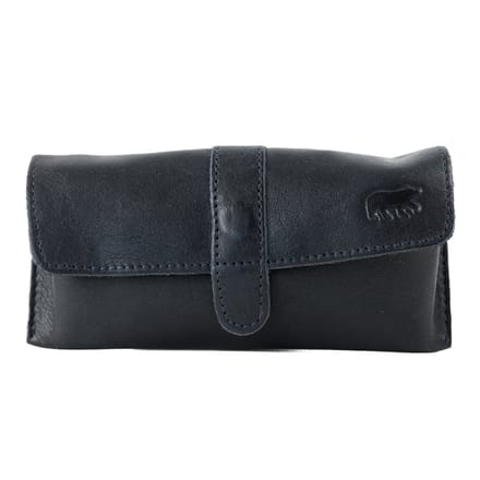 Bear Design Weta Leren Brillenkoker - Navy Blauw