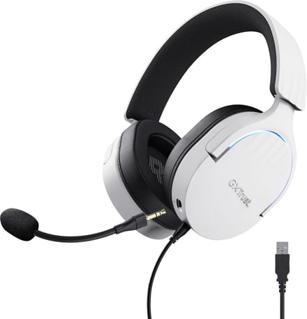 Trust GXT 490W Fayzo - Gaming Headset - USB - 7.1 Surround Sound - Over-ear - Wit