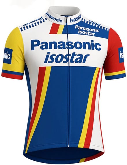 Retro Wielershirt Panasonic - Isostar 1987-1989 - Gruppo Sportivo - M