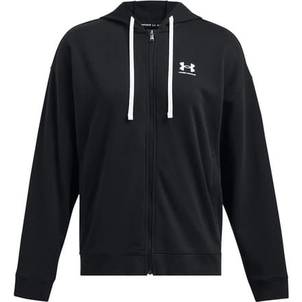 Under Armour Rival Terry Oversized Sweatshirt Met Rits Zwart XS Vrouw