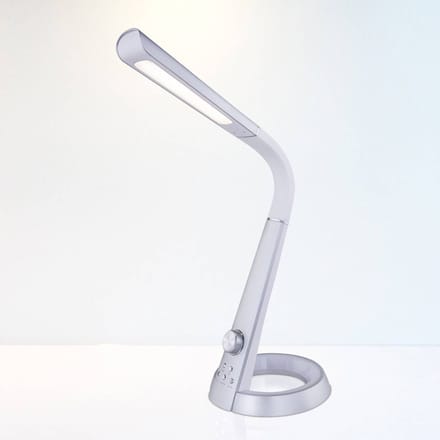 Globo - tafellamp - Mitti - zilver - kunststof - bureaulamp - LED - 58376S