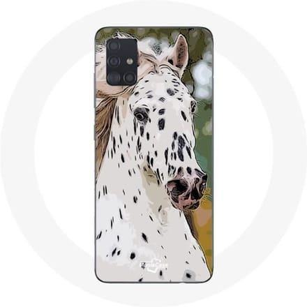 Samsung Galaxy A51 Hoesje Appaloosa Wit Paard