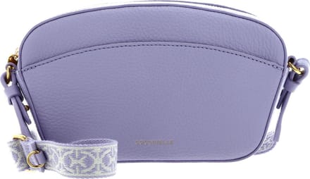 COCCINELLE Leren Schoudertas Enchanteuse Mini Bag Grained Leather Lavender Paars