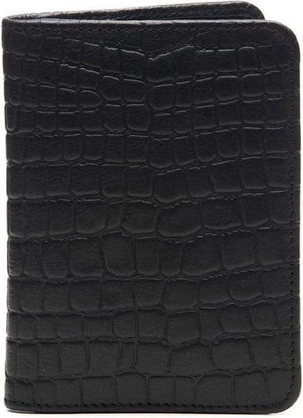 Rio Croco Passport Case Black