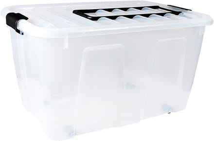 Kunststof opbergbox op wiele - Krat Container Plast Team HomeBox - 85L