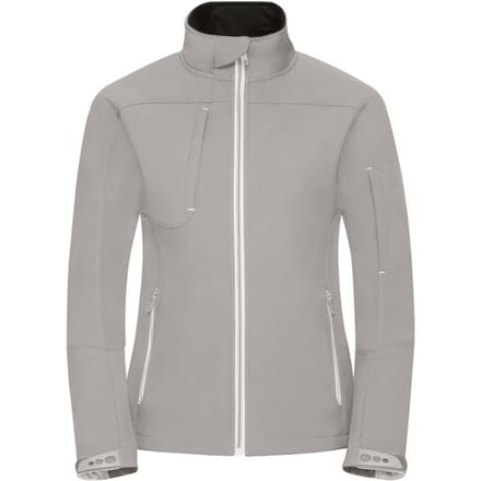 Russell Dames/Dames Bionic Zachte Shell Jas (Steen)